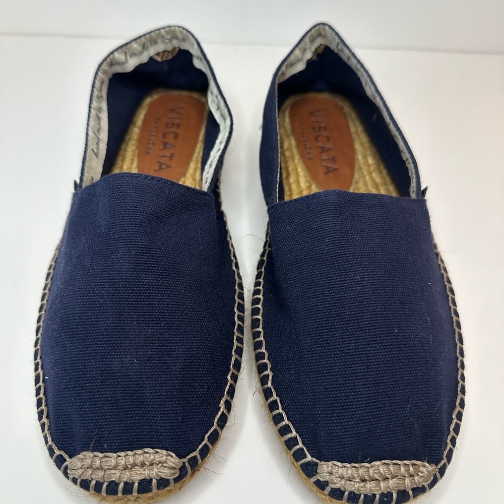 Womens Viscata Barcelona Navy Espadrilles Size 41/10